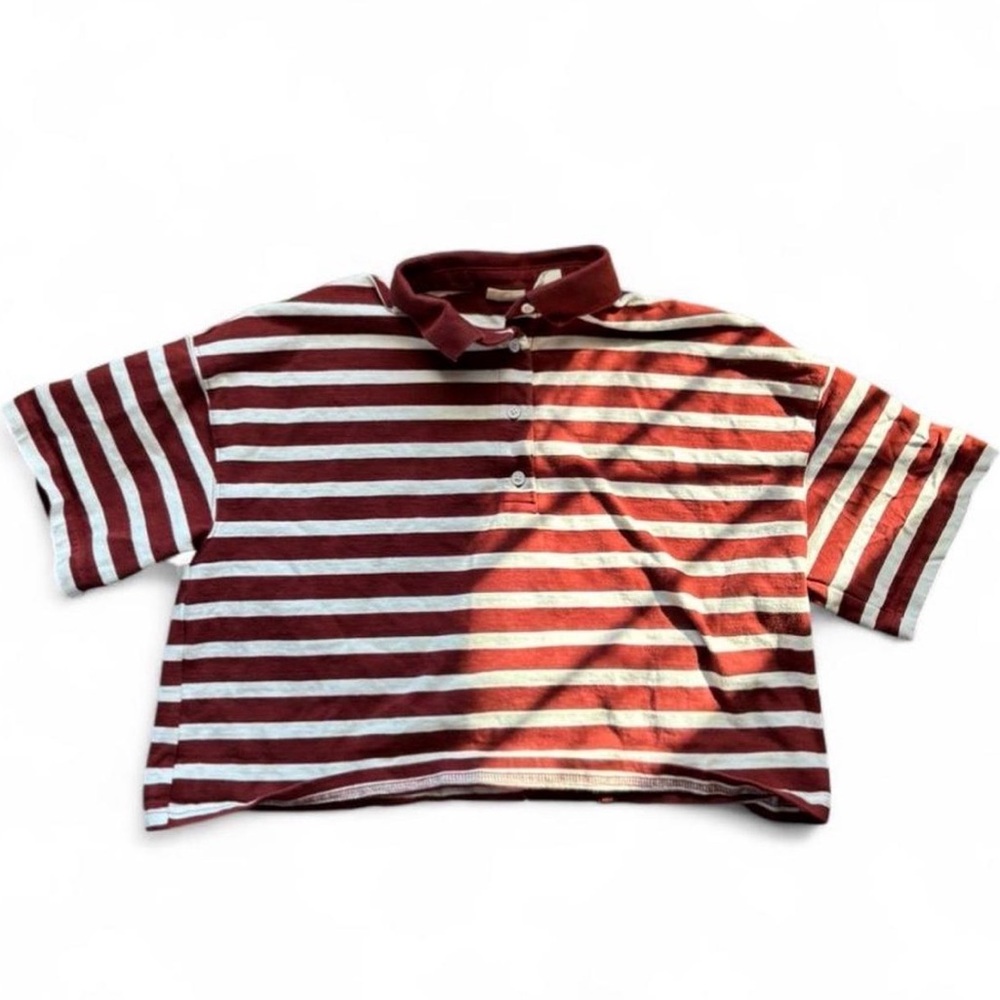Levi’s red striped button shirt vintage skater y2k size S